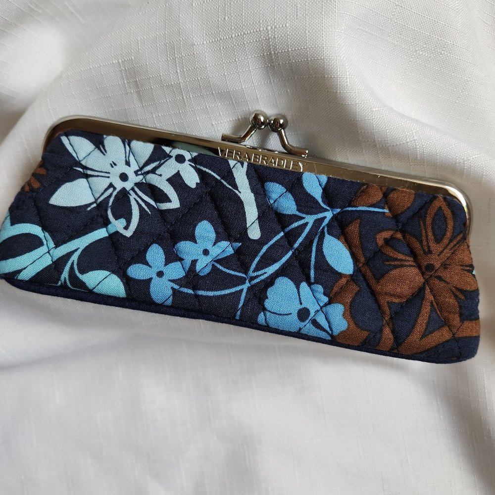 NWOT Vera Bradley Blue/ Brown Floral Lady Clutches